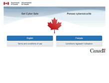 Tablet Screenshot of pensezcybersecurite.gc.ca